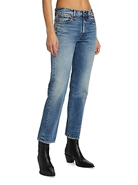 Romeo Mid-Rise Straight-Leg Jeans