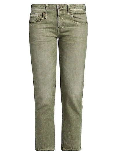 Boy Straight Stretch Low-Rise Crop Jeans