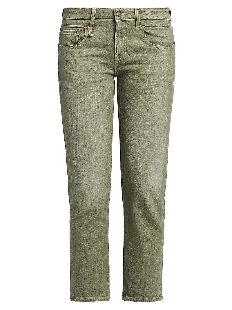 Boy Straight Stretch Low-Rise Crop Jeans