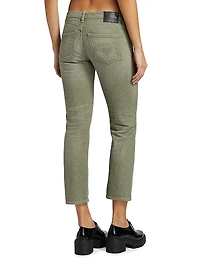 Boy Straight Stretch Low-Rise Crop Jeans