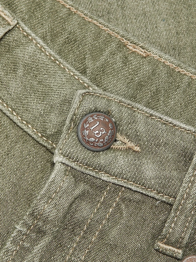 Boy Straight Stretch Low-Rise Crop Jeans