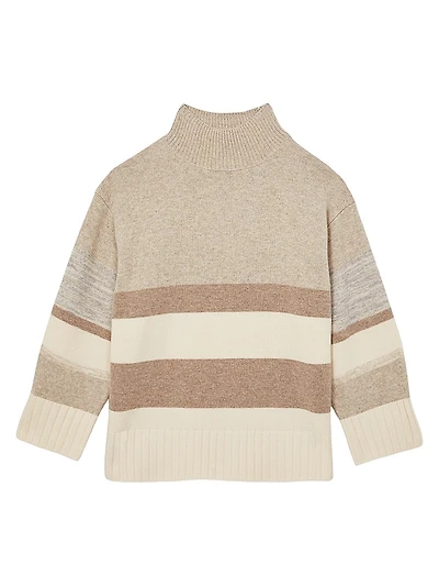 Caitlyn Striped Wool Sweater