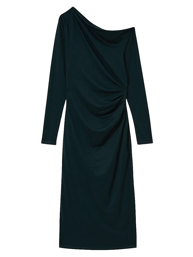 Becky Fitted Jersey Midi-Dress