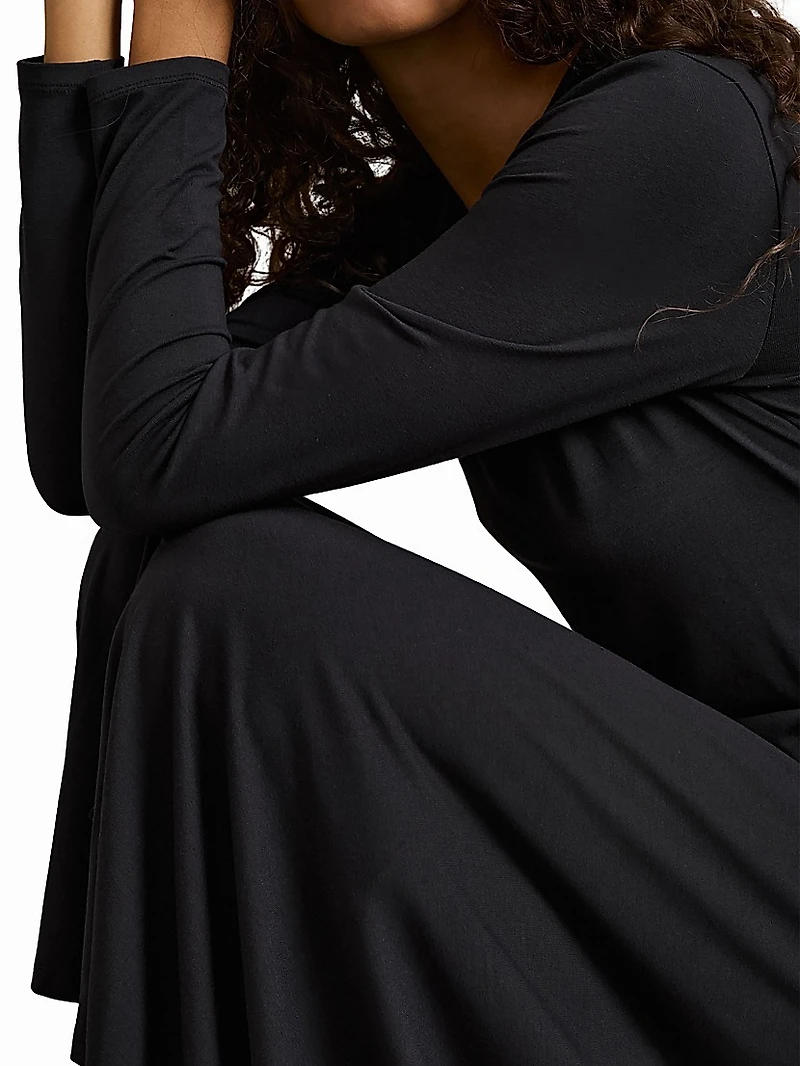 Ivy Ruched Midi-Dress