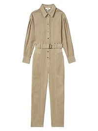 Mara Cotton Corduroy Tapered Jumpsuit