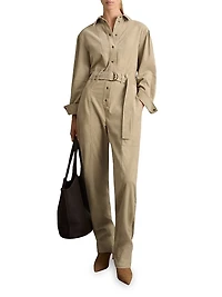 Mara Cotton Corduroy Tapered Jumpsuit