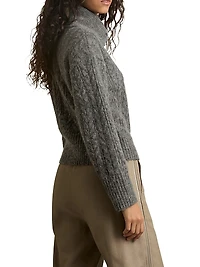 Etta Crop Cable-Knit Sweater