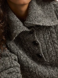 Etta Crop Cable-Knit Sweater