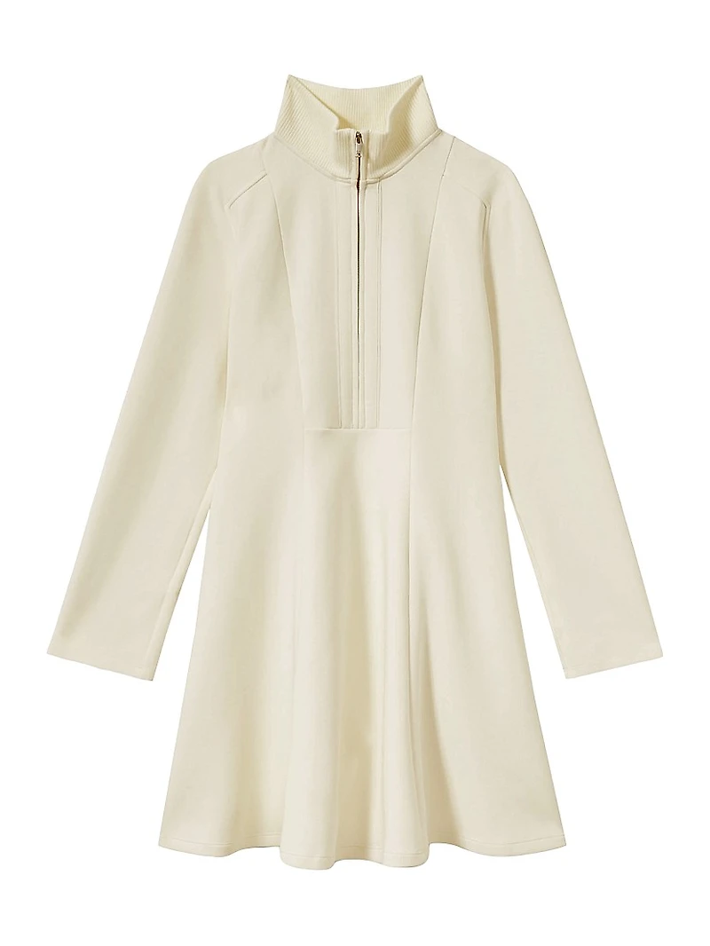 Krysta Cotton-Blend Fit-&-Flare Minidress