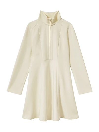 Krysta Cotton-Blend Fit-&-Flare Minidress