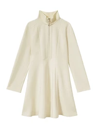 Krysta Cotton-Blend Fit-&-Flare Minidress