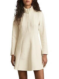 Krysta Cotton-Blend Fit-&-Flare Minidress