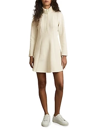 Krysta Cotton-Blend Fit-&-Flare Minidress