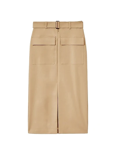 Oakley Cotton-Blend Pencil Skirt