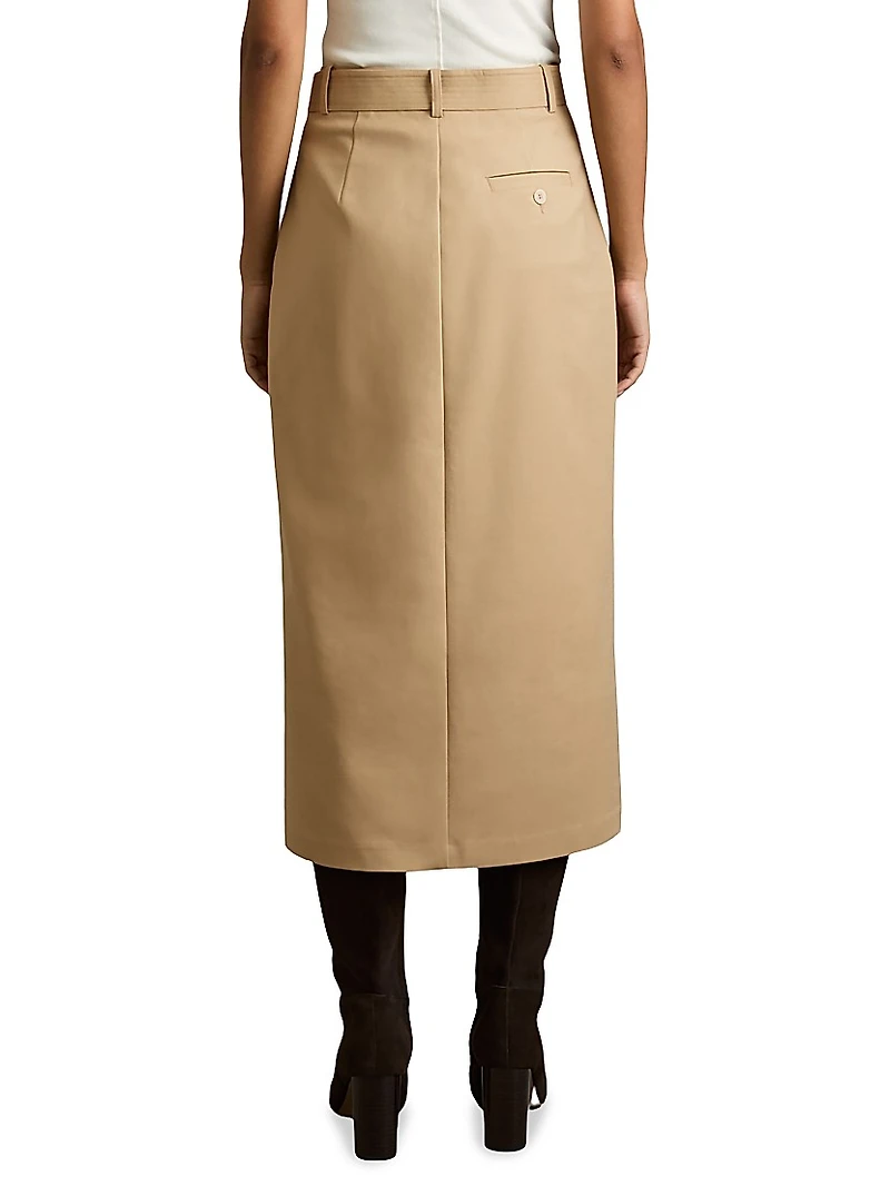 Oakley Cotton-Blend Pencil Skirt