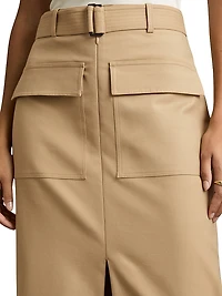 Oakley Cotton-Blend Pencil Skirt