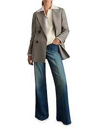 Amy Wool-Blend Polo Sweater