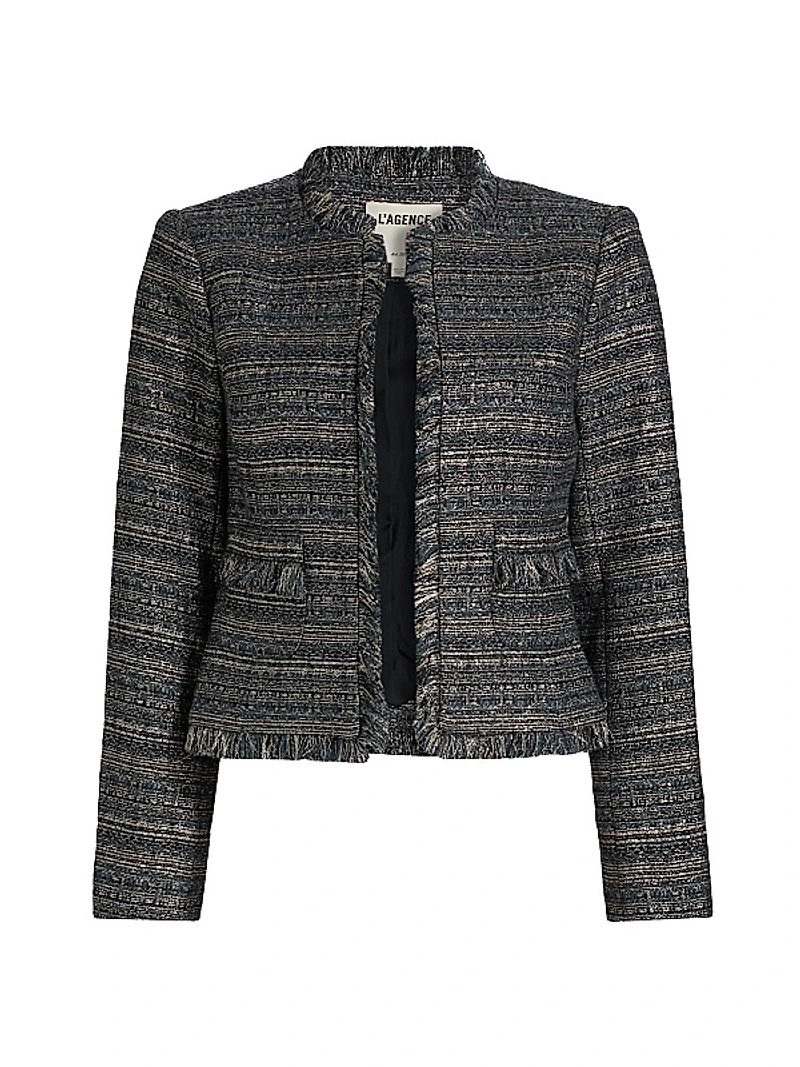 Angelina Metallic Tweed Jacket