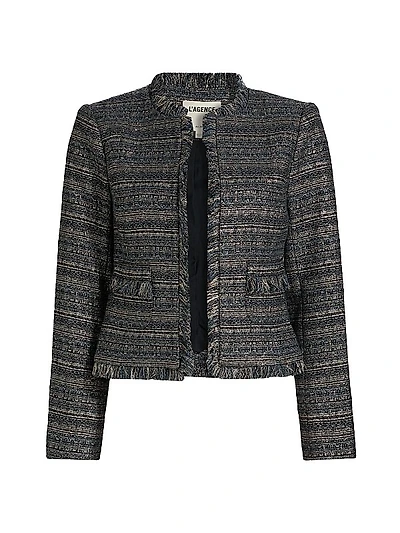 Angelina Metallic Tweed Jacket