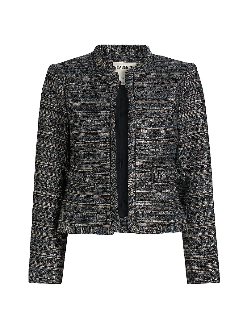 Angelina Metallic Tweed Jacket