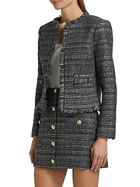 Angelina Metallic Tweed Jacket