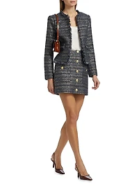 Angelina Metallic Tweed Jacket