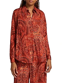 Argo Paisley Satin Blouse