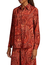 Argo Paisley Satin Blouse