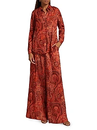 Argo Paisley Satin Blouse