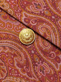 Lila Paisley Boxy Blazer