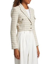 Maura Check Crop Blazer