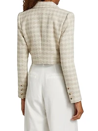 Maura Check Crop Blazer