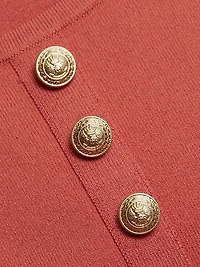 Lanetta Knit Button-Front Top