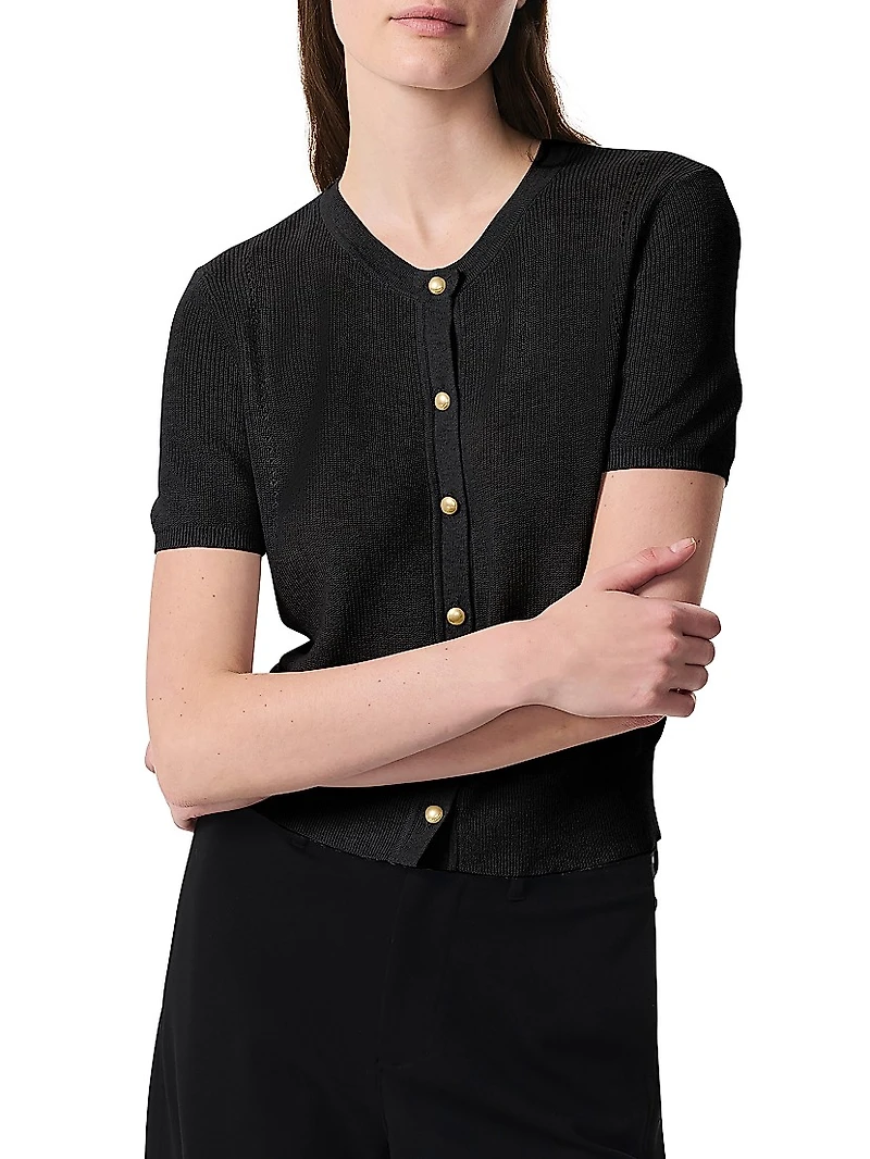 Dina Cotton-Cashmere Blend Cardigan