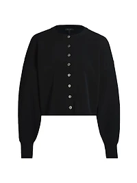 Abby Scuba Crewneck Cardigan