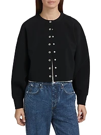 Abby Scuba Crewneck Cardigan