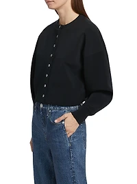 Abby Scuba Crewneck Cardigan