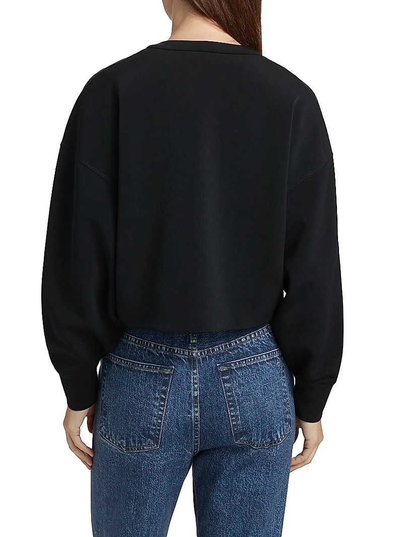 Abby Scuba Crewneck Cardigan