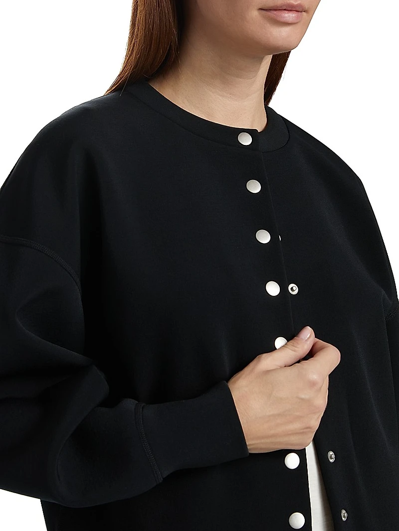 Abby Scuba Crewneck Cardigan