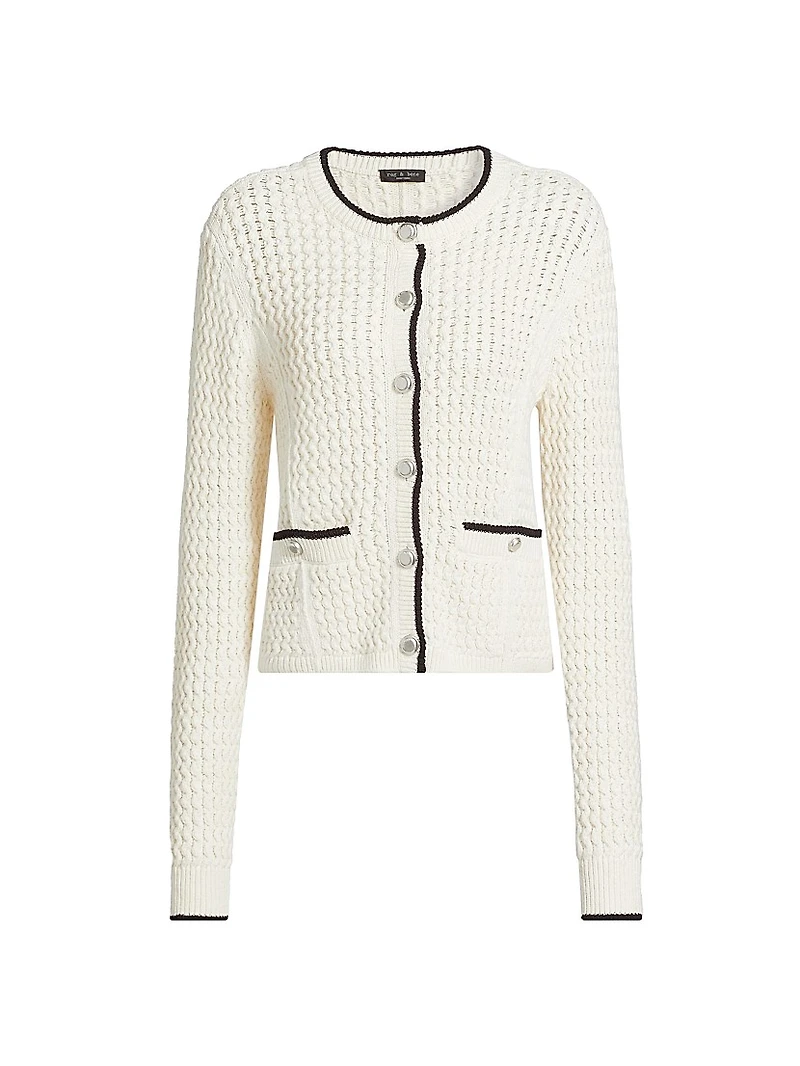 Daria Stretch Cotton Cardigan