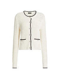 Daria Stretch Cotton Cardigan