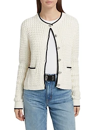 Daria Stretch Cotton Cardigan