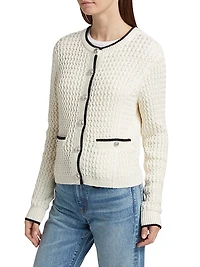 Daria Stretch Cotton Cardigan