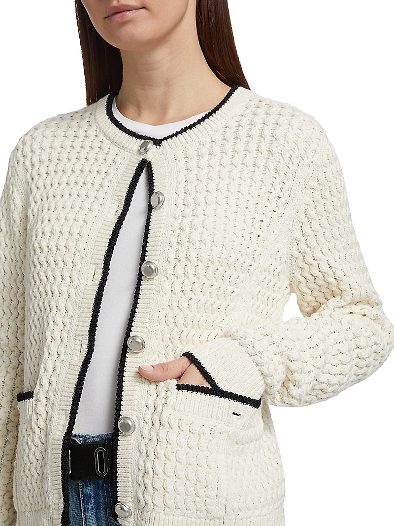 Daria Stretch Cotton Cardigan