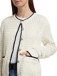Daria Stretch Cotton Cardigan