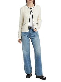 Daria Stretch Cotton Cardigan