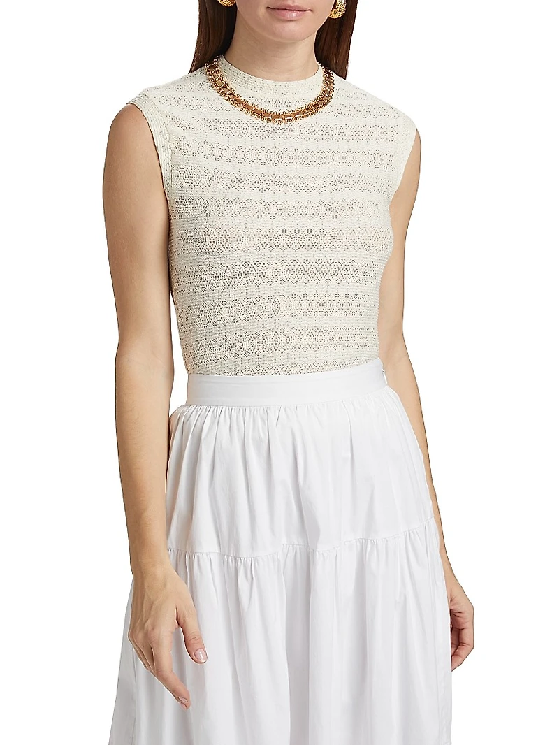 Julia Pointelle Muscle Top