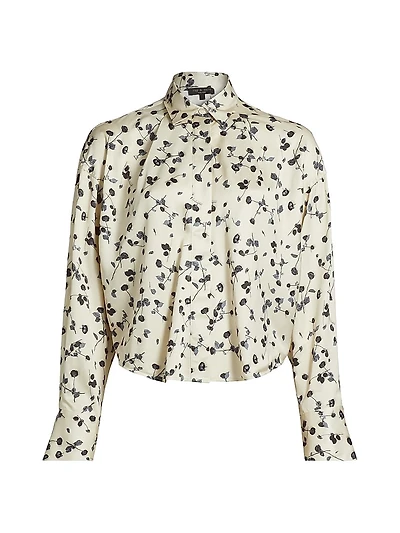 Martha Floral Satin Shirt