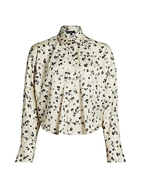 Martha Floral Satin Shirt