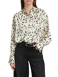 Martha Floral Satin Shirt